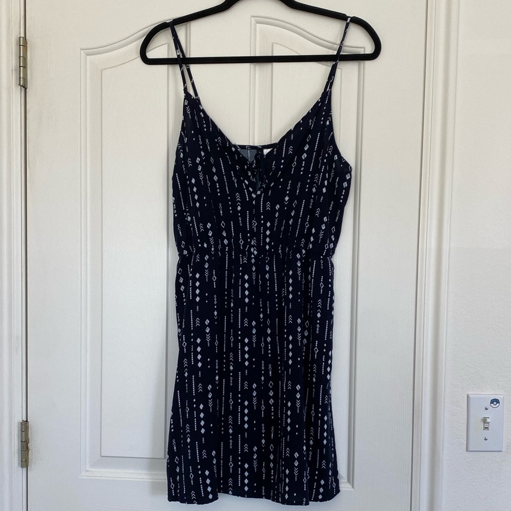 Patterned mini summer dress